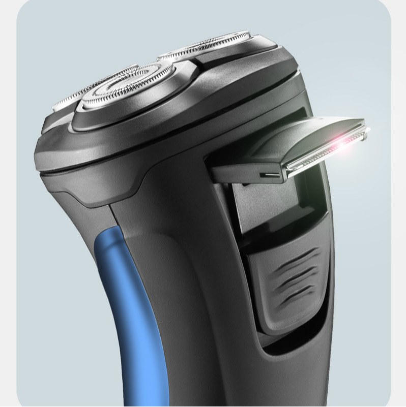 博锐ps197剃须刀全身水洗智能充电式刮胡刀男士三头电动胡须刀