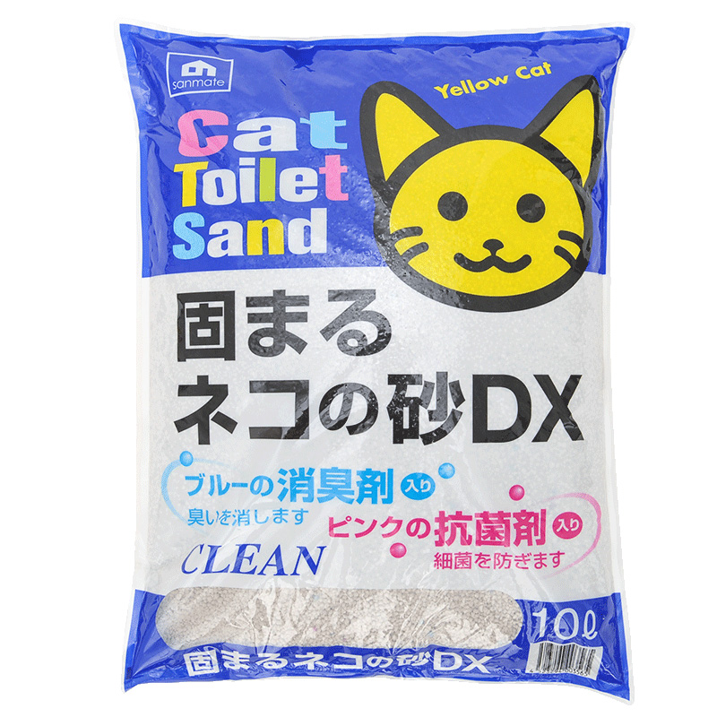 日本莎美特膨润土猫砂除臭无尘公斤猫砂盆防臭10l结团猫沙沙美特