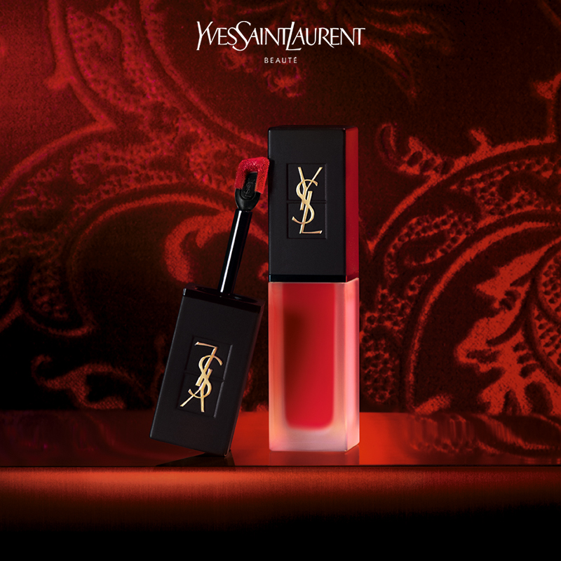 ysl圣罗兰天鹅绒唇釉奶霜质地丝绒复古持色唇彩212焦糖番茄色
