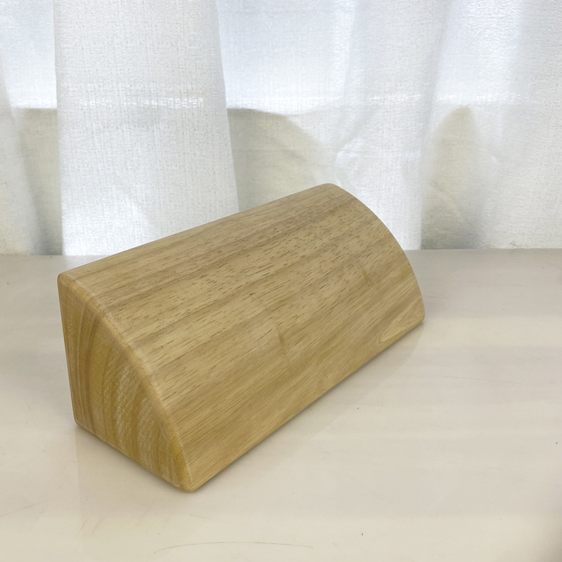 艾扬格实木瑜伽砖四分之一圆砖弧形砖辅助斜木板瑜伽辅具拉伸木砖