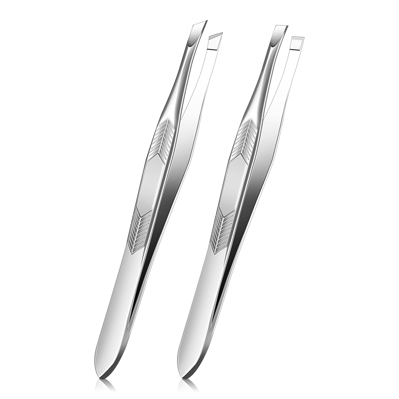 蒙丽丝眉夹小镊子拔毛眉毛鼻毛夹拔毛钳镊工具平口斜口修眉拔胡子