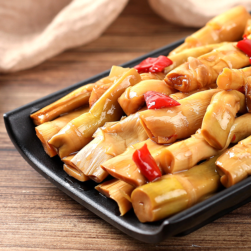 竹尹碳烤130g油焖笋烤笋泡椒笋排下饭菜零食卤笋即食开胃凉菜包邮