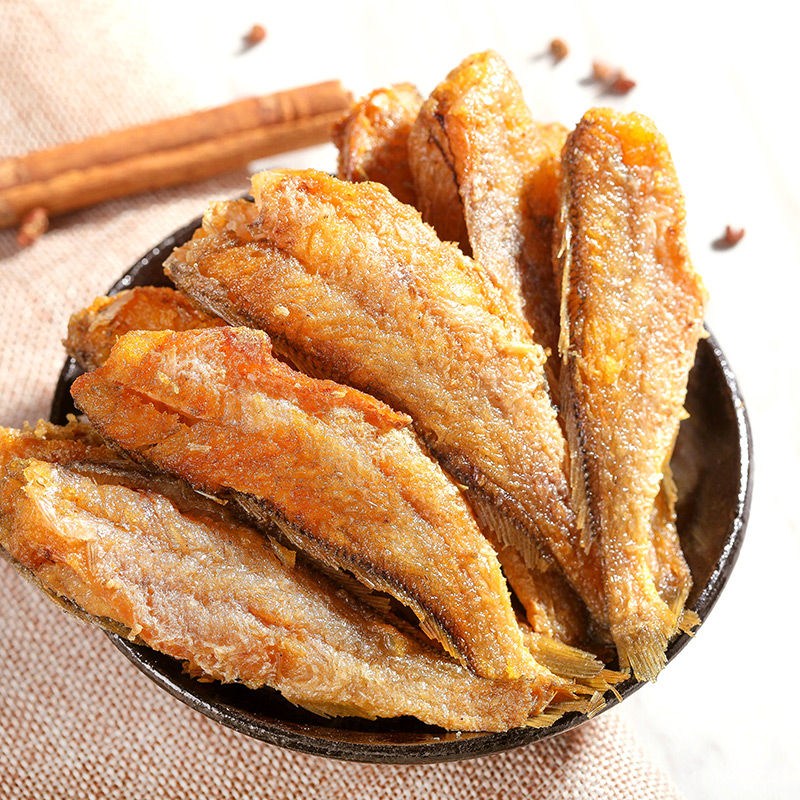 铭元香酥小黄鱼舟山特产小鱼干即食海味零食辣味休闲食品网红小吃
